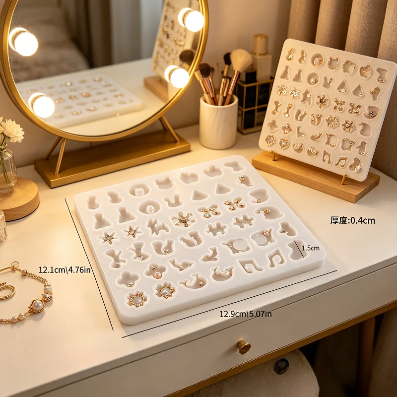Immagine 4: Mini Decorazioni per Orecchini in Silicone e Resina Epossidica, Adatte per Accessori di Gioielleria