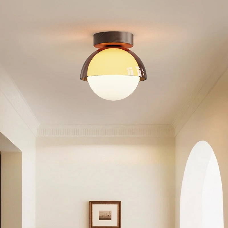 French Cream Style Hallway Acrylic Ceiling Lights Entrance Hallway Wardrobe Balcony Creative Designer Pendant Chandeliers Decor