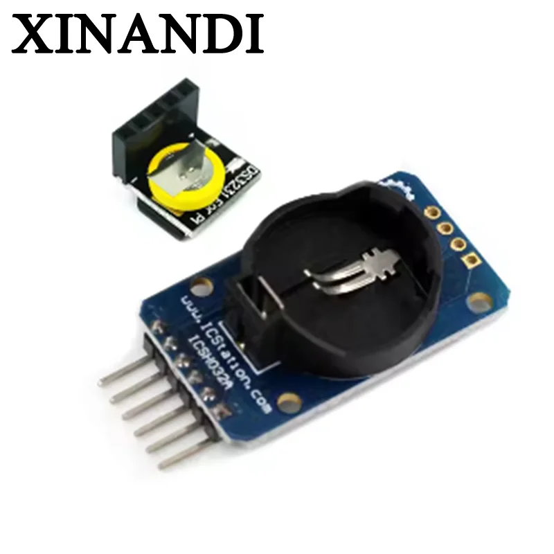 

DS3231 AT24C32 IIC Module Precision Clock Module DS3231SN Memory Module DS3231 Mini Module Real Time 3.3V/5V For Raspberry Pi
