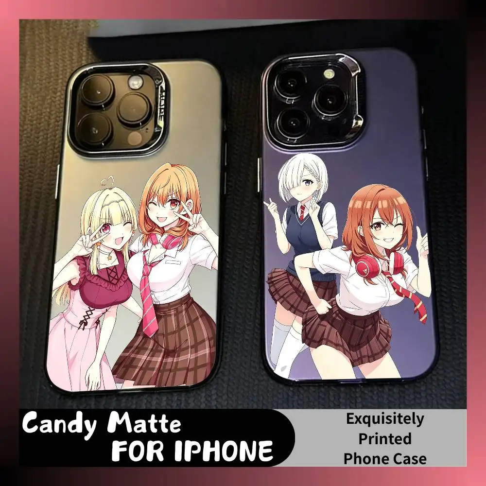 Funda para Teléfono Manga My Friend Little Sis Has It In for Me para iPhone 16 17 15 14 12 13 Pro Max, Negra, Mate, Antigolpes