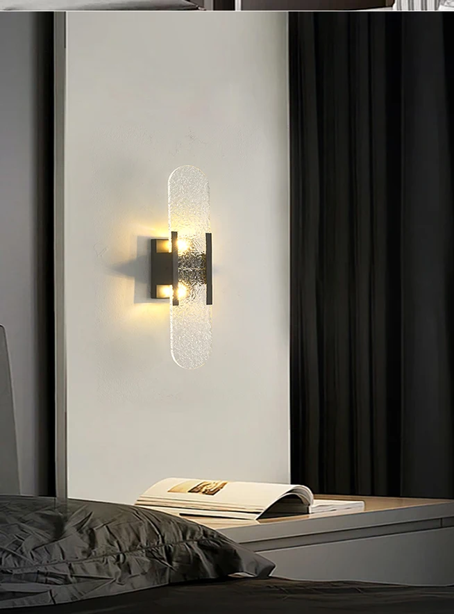 Nordic Modern High-End Marble Bedroom Bedside Lamps Living Room Wall Lighting Elegant Room Decor Marble Interior Wall Led Lights