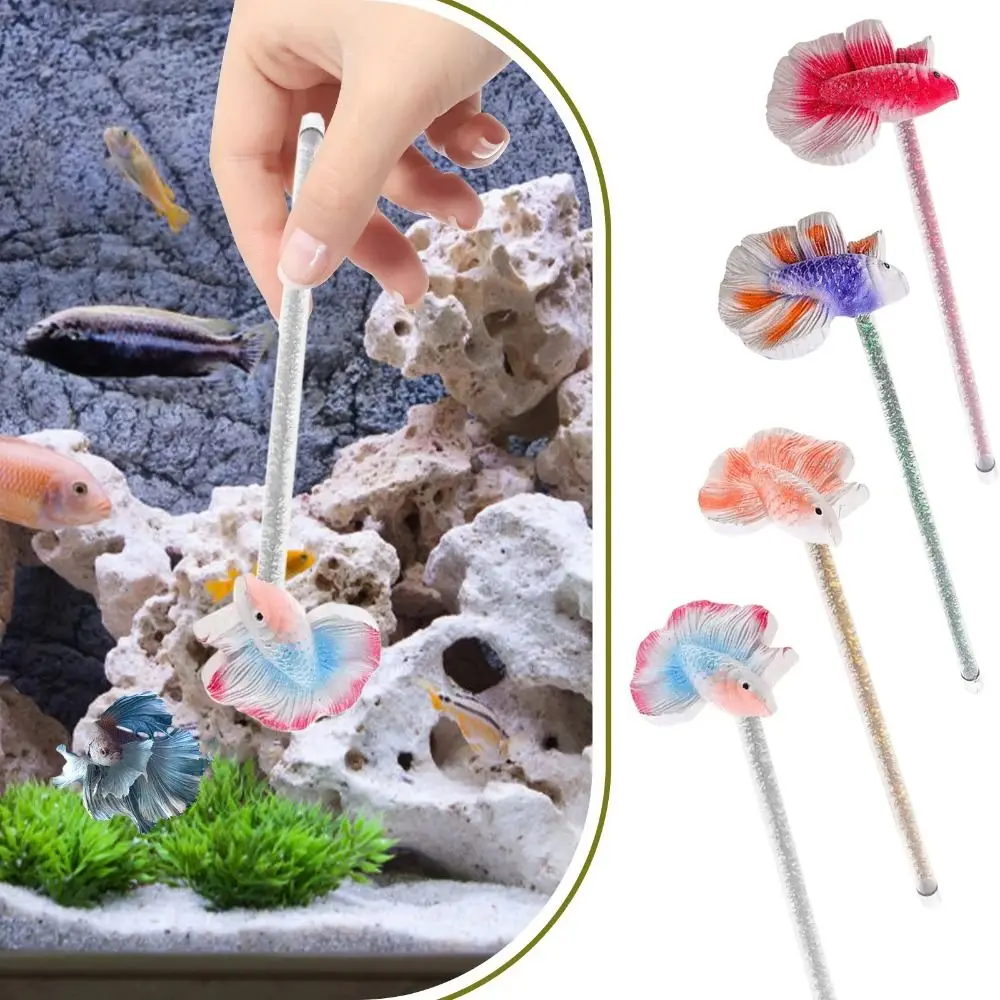 

Fish Active Wand Decorative Betta Stick Realistic Colorful Betta Training Wand Resin Fish Training Teaser Wand Decor
