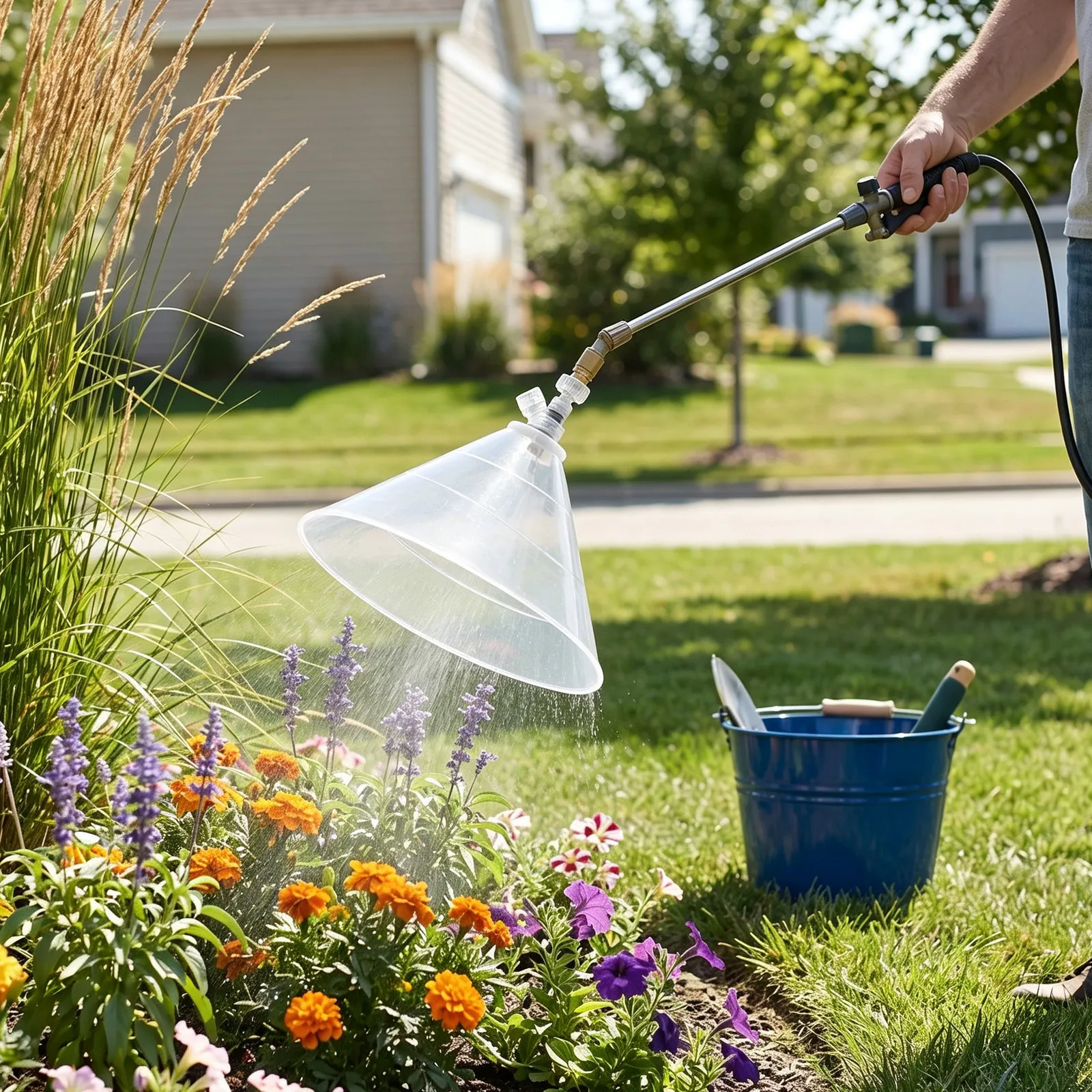 Agricultural Spray Nozzle Hose Sprayer Garden Drift Guard for Irrigation Misting Transparent Tips Nozzles