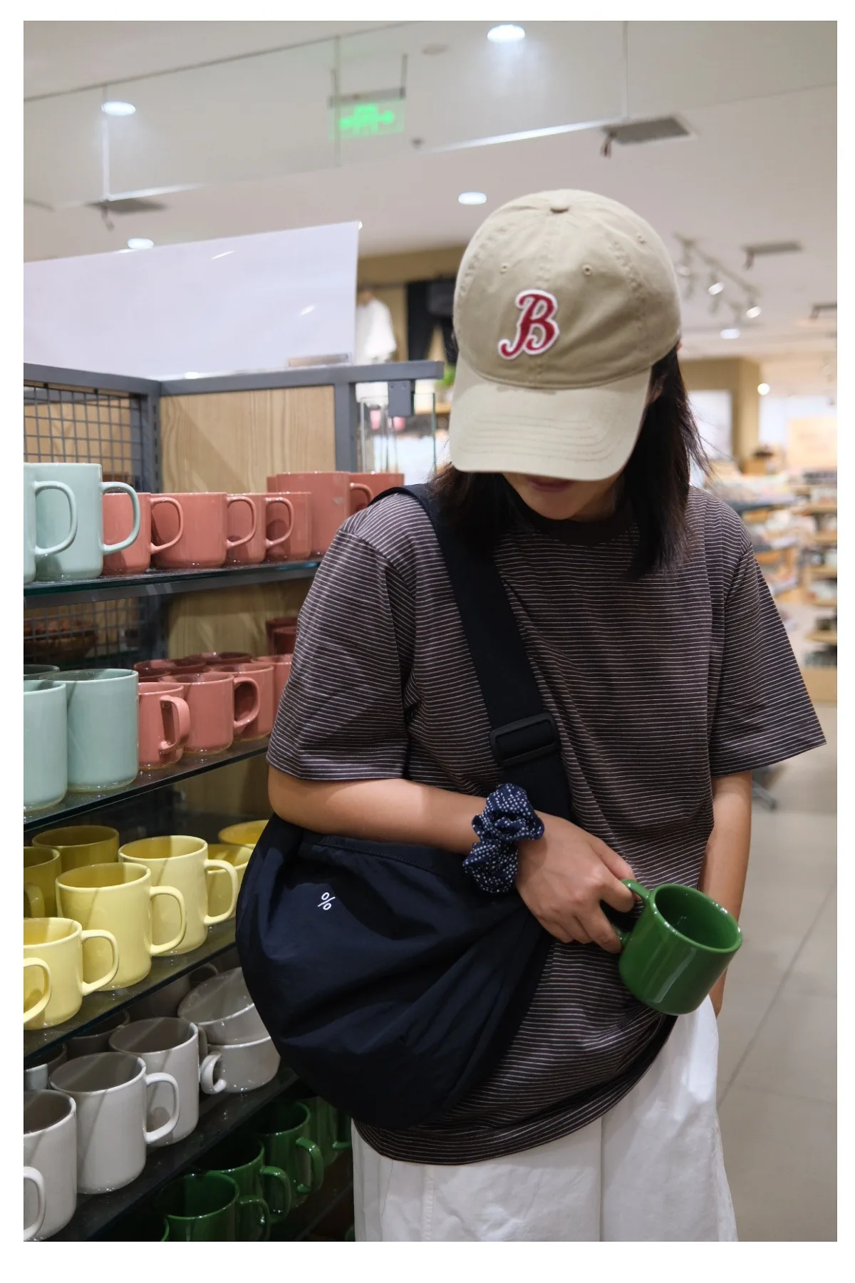 حقيبة كروس ذات سعة كبيرة، طراز ياباني، خفيفة الوزن، متعددة الاستخدامات، كاجوال، خارجية، رياضية، حقيبة زلابية