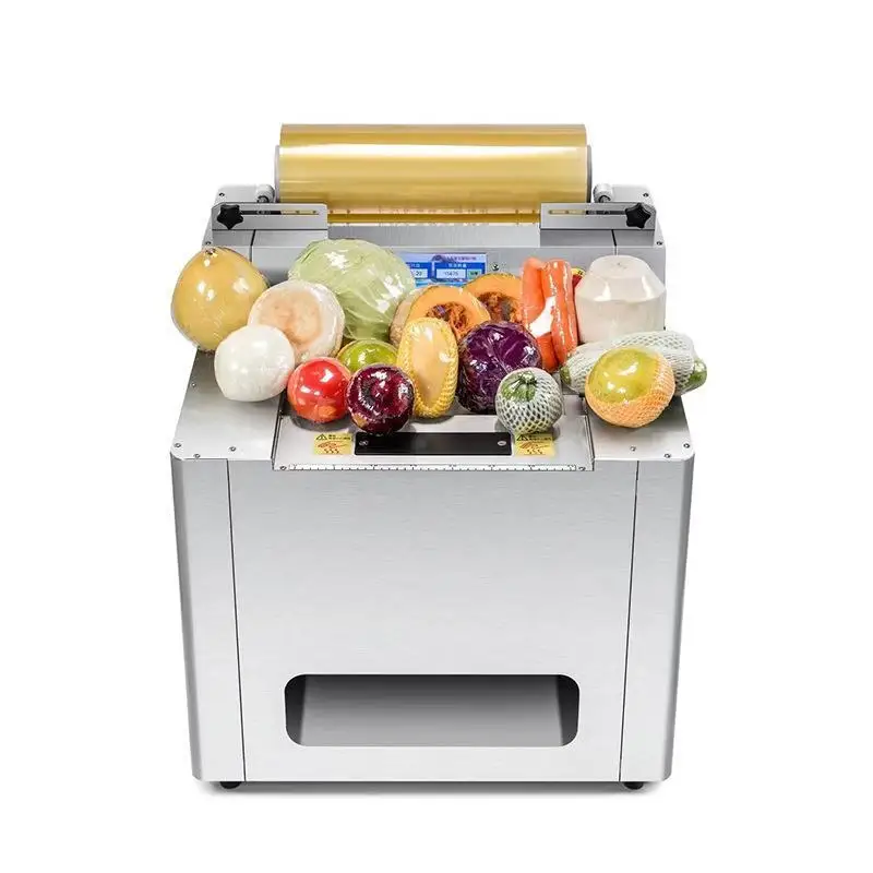 Automatic fruit and vegetable desktop baler, vegetable and fruit laminating machine, meat fresh plastic wrap packaging machine