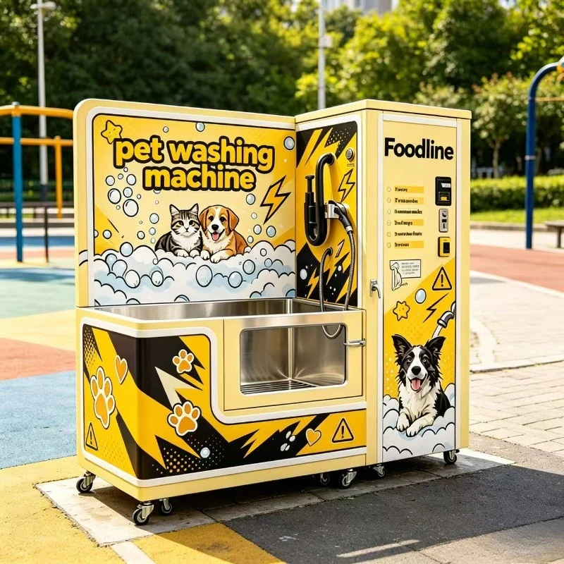 Pets Proofing Outdoor Cats Dog Washing Machine Kiosk Self Serve Dog Washer