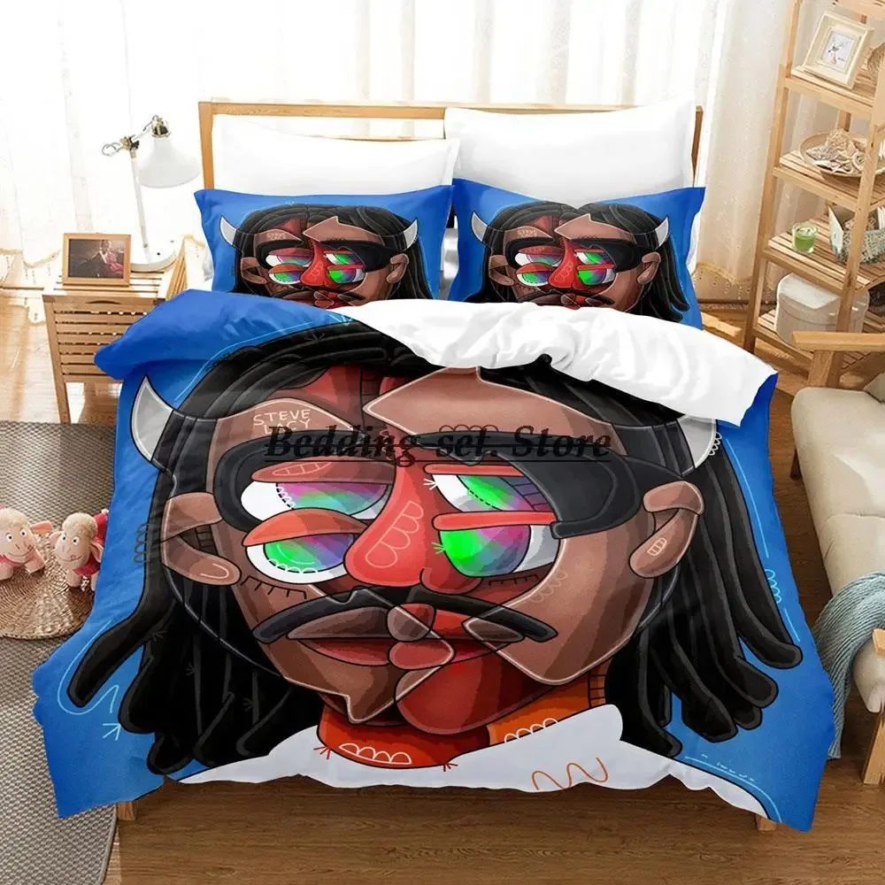 

Steve Lacy Bedding Set Single Twin Full Queen King Size Bed Set Aldult Kid Bedroom Duvetcover Sets 3D Print Anime Bed Sheet Set