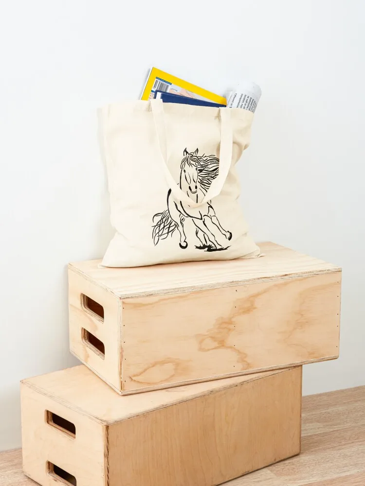 Running Horse Art Tote Bag bags woman 2025 Women's beach bags shopper bag women canvas bag for beach