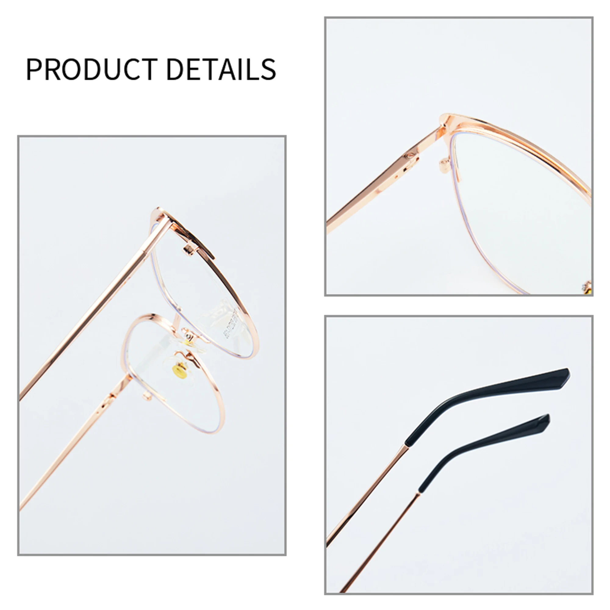 JMISUS Fashion Cateye Prescription Glasses Myopia Eyewear Metal Optical Eyeglasses for Women Anti Blue Light/Photochromic