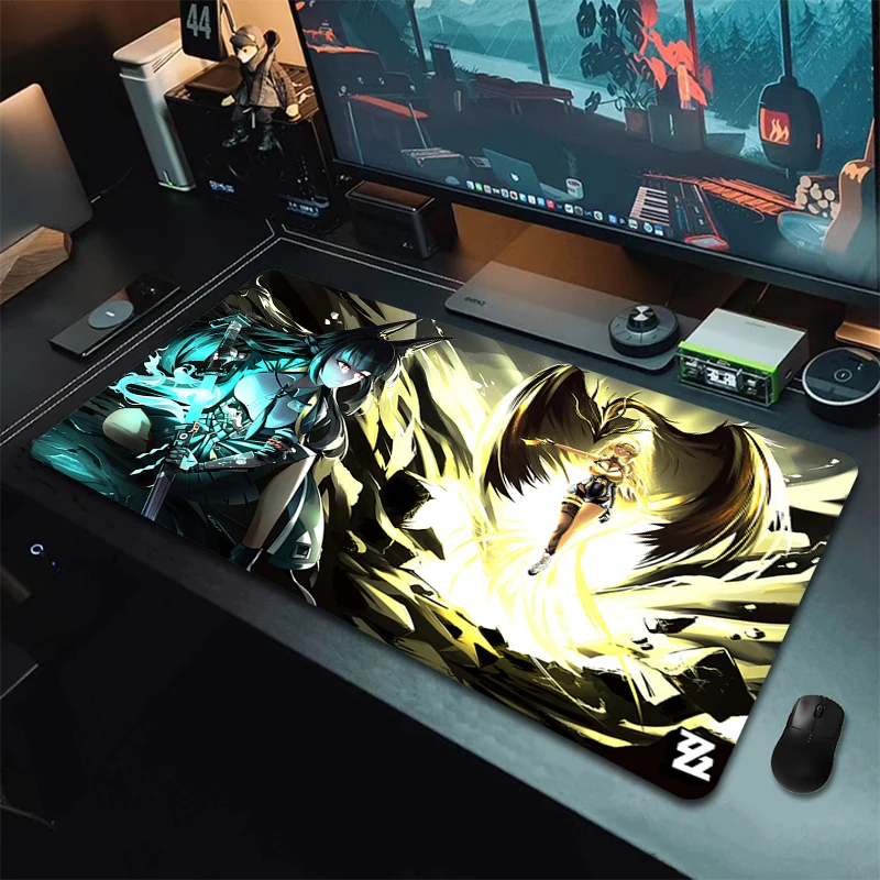 Large Game Mousepad XXL Computer Gaming Accessories Locking Edge Zenless Zone Zero Hoshimi Miyabi Non-Slip Mouse Mat Table Mat
