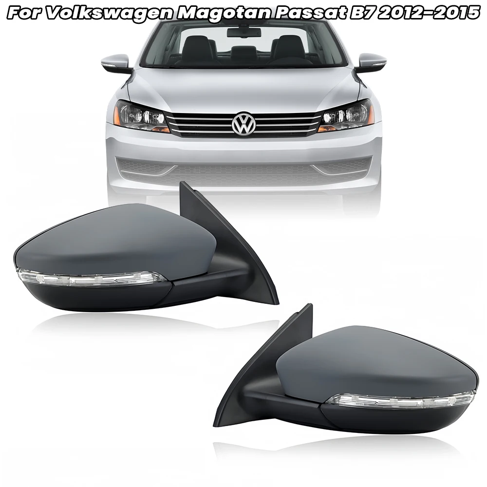 

6-проводное боковое зеркало заднего вида для Volkswagen Magotan Passat B7 2012-2015 с подогревом, боковое зеркало с указателем поворота в сборе