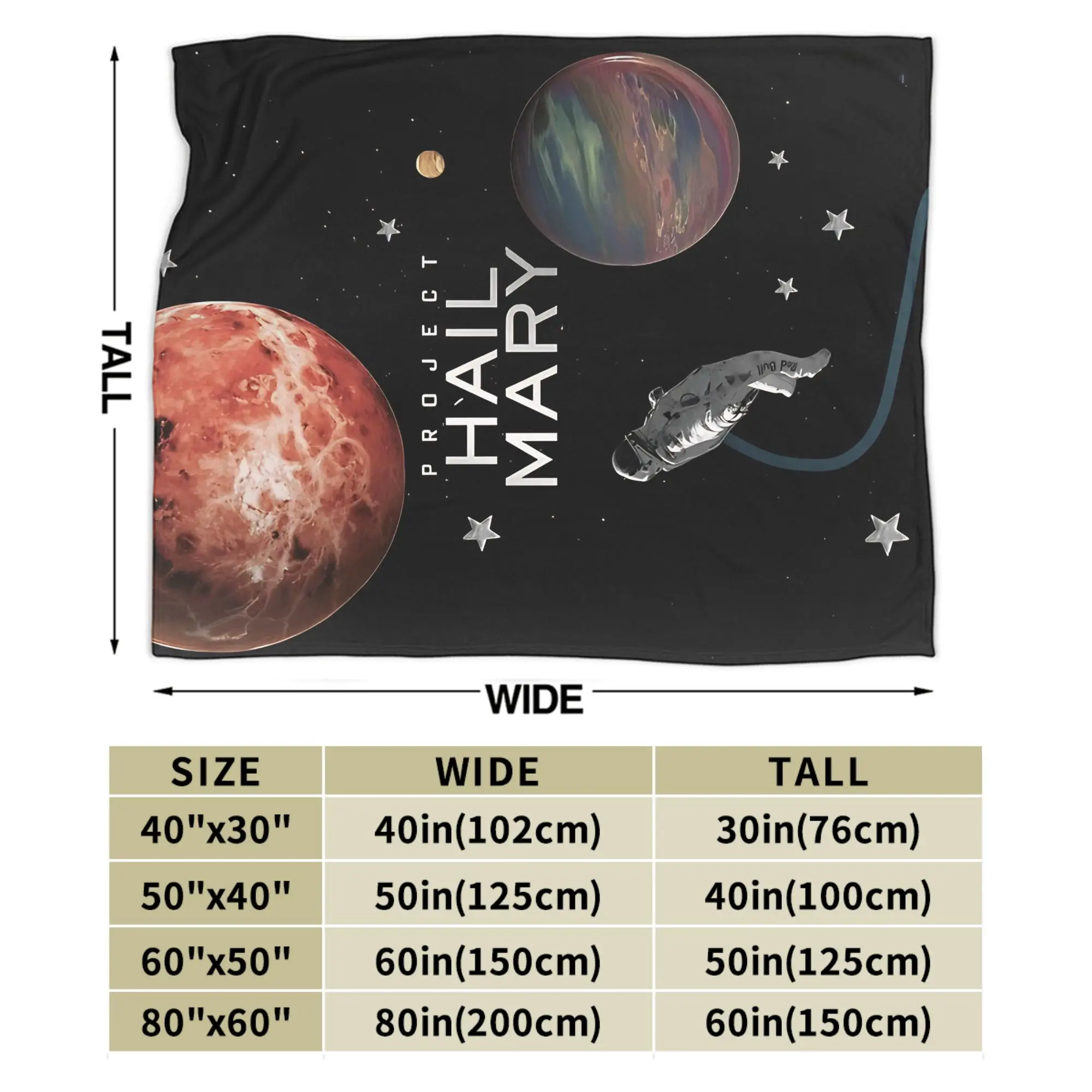 Project Hail Mary Blanket Quality Soft  Throw Blanket Winter Kids Living Room Fluffy Bedspread
