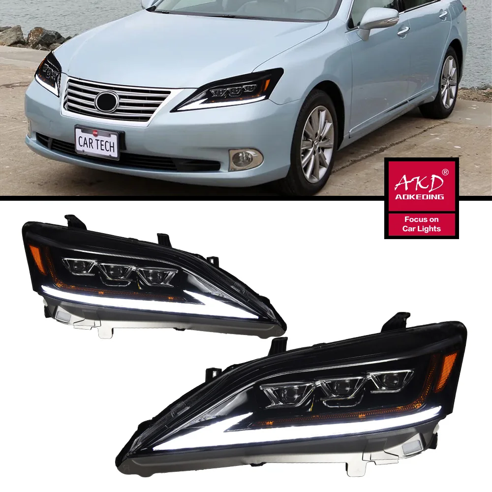 

2 шт., автомобильные фары для Lexus ES ES240 ES350 ES260 ES300 2006-2012