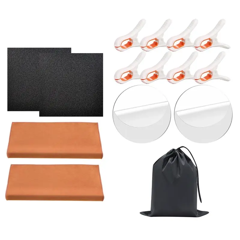 AT82-For TCG For TCG Collectible Card Cleaning Kit, Trading Card Flattening Kit, Sports Card Repair And Care Tool Kit