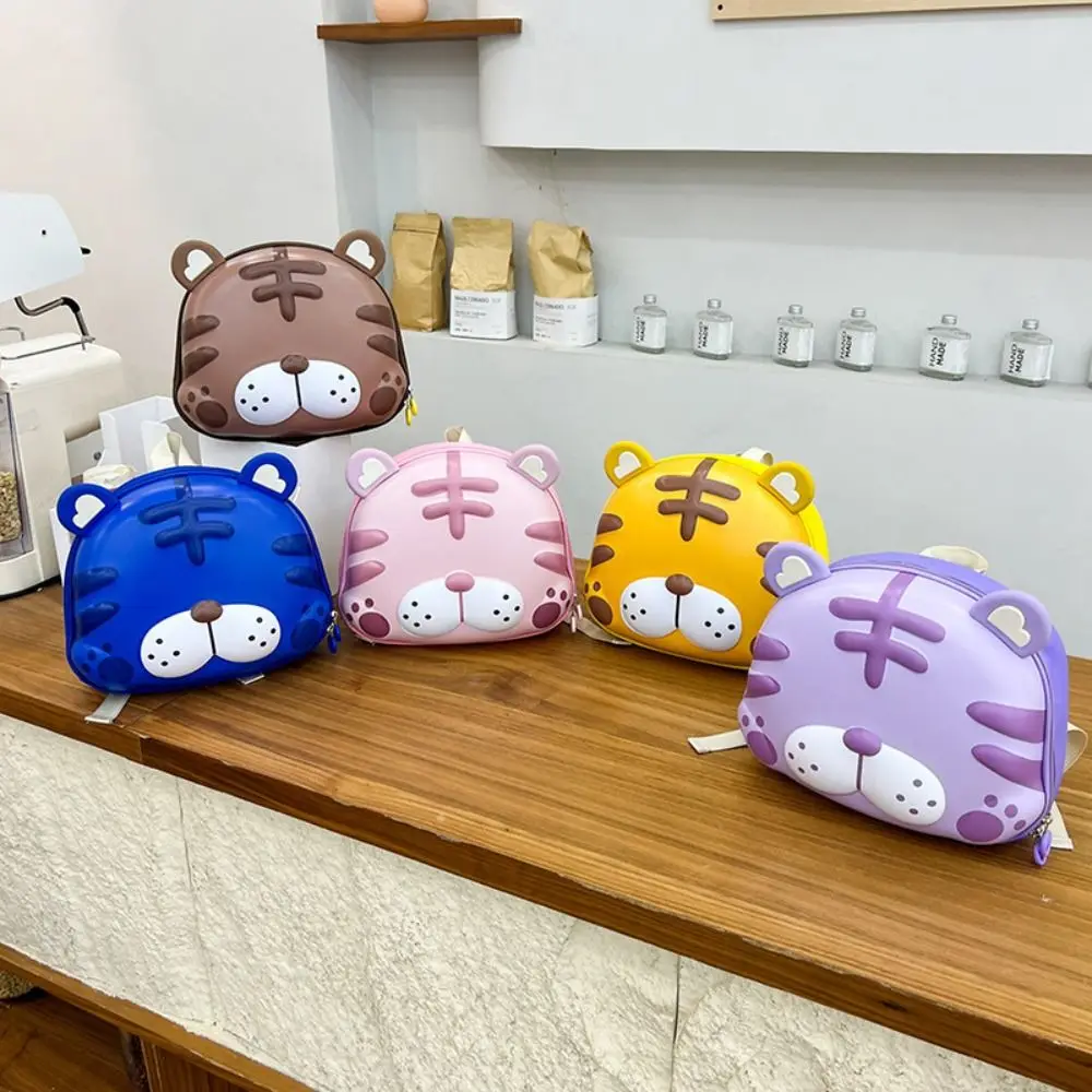

High Quality Cartoon Tiger Backpack Portable EVA Shoulders Bag Casual Kindergarten School Bag