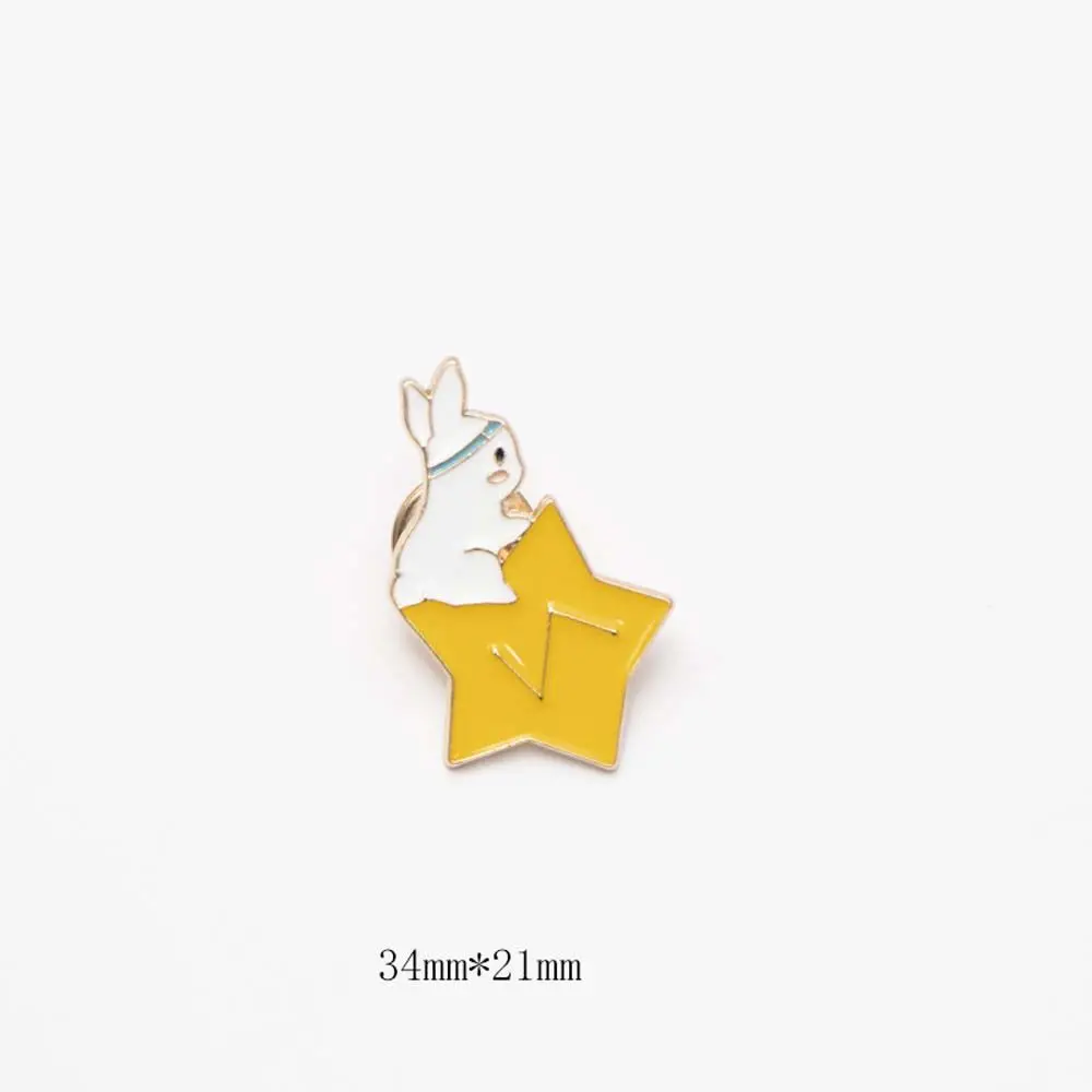 Star Anime Accessories Lan WangJi Black Rabbit Chen Qing Ling Jewelry Lapel pin Badge Mo Dao Zhu Shi Enamel Brooch Brooches Pin