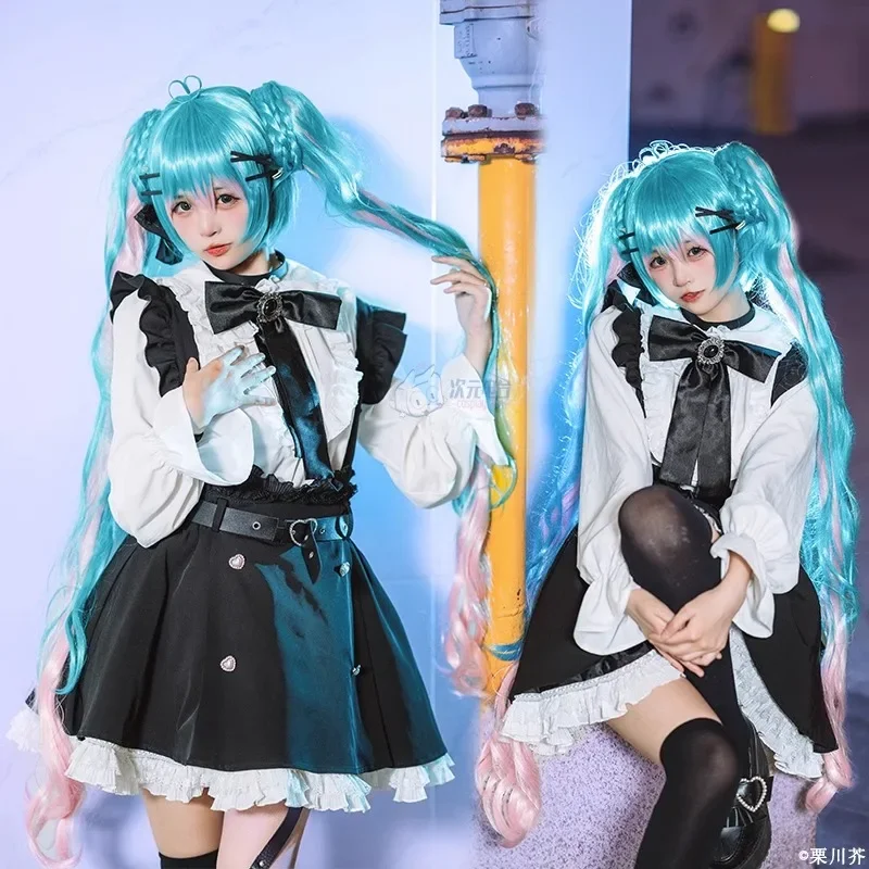 Anime Mikuu Fashion Subculture Cosplay Costumes Sweet Bow Lolita Lace Princess Dress Girl Cute Uniform Halloween Party Clothes