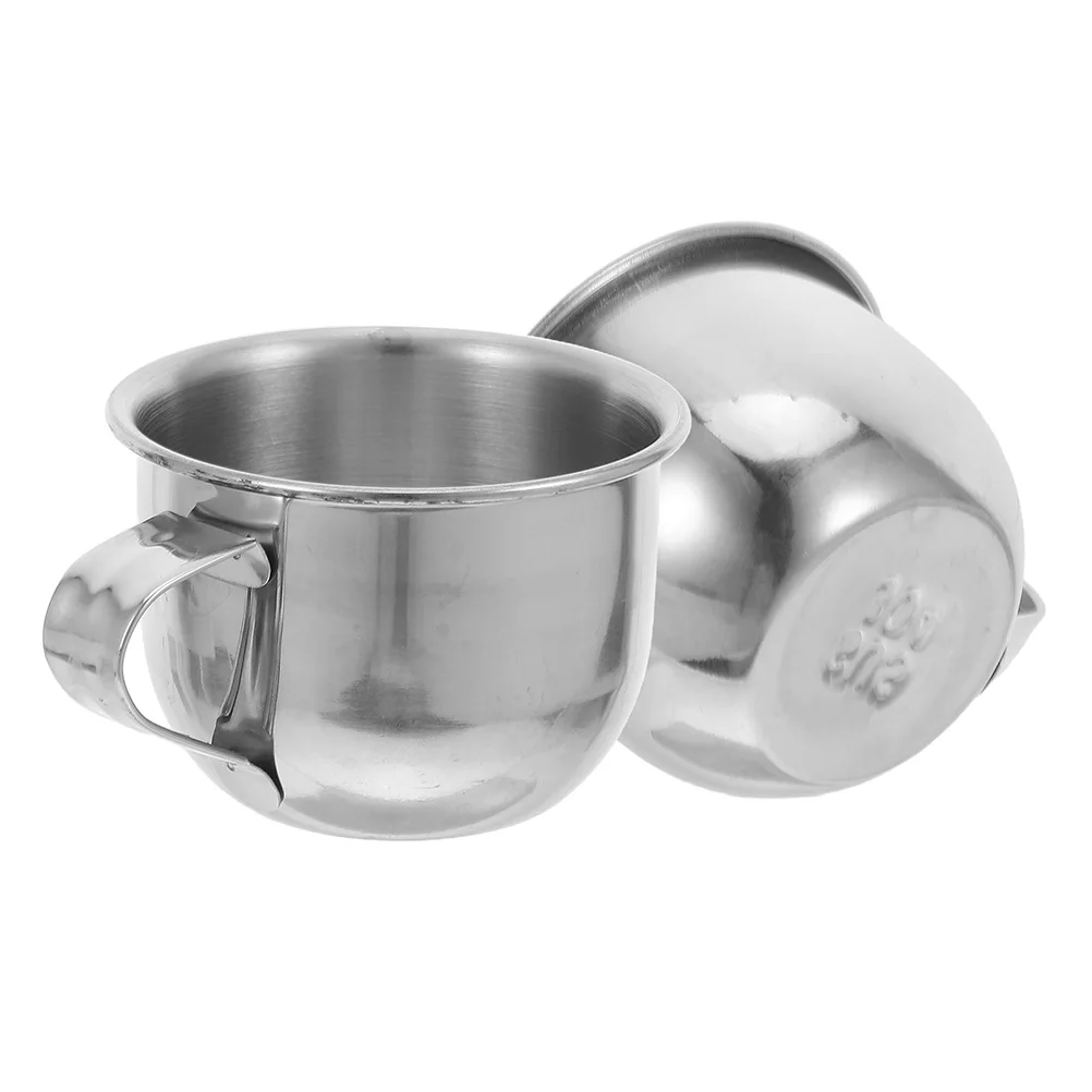 

2pcs Stainless Steel Water Mini Sake Rustproof Drink Cup For Tea Coffee Wine Juice Beverage Mug Small Plum Wine Cup
