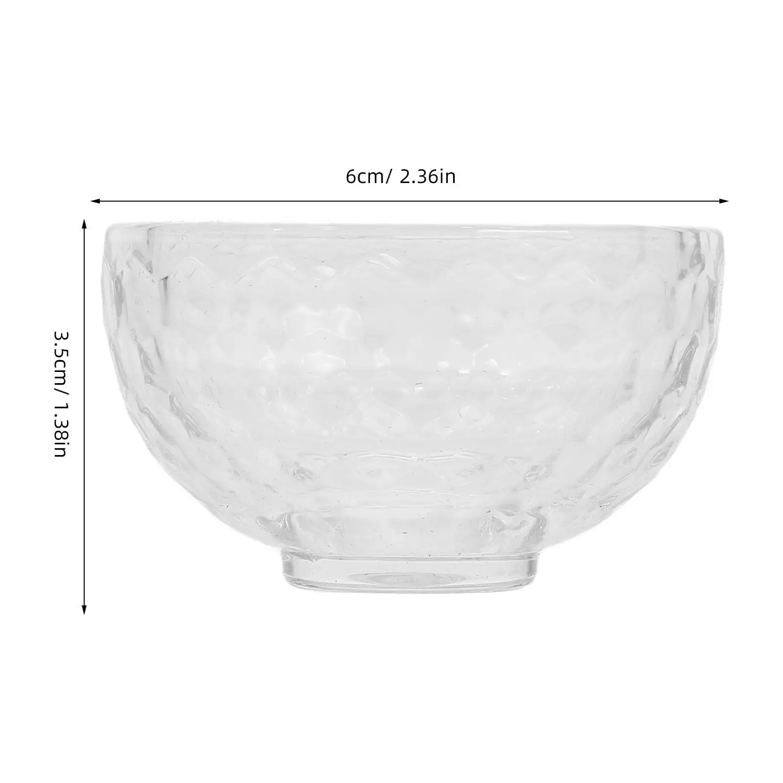 Small Clear Crystal Bowls Multi Color Offering Bowl for Religious Rituals Mini Glass Pinch Bowls for Food Prep Dessert