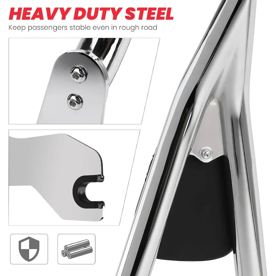 مسند ظهر للركاب من الكروم سيسي بار لنماذج Softail Low Rider Sport Glide Harley Davidson FXLR FXLRS FXLRST FXRST FLSB موديلات 20182 #2
