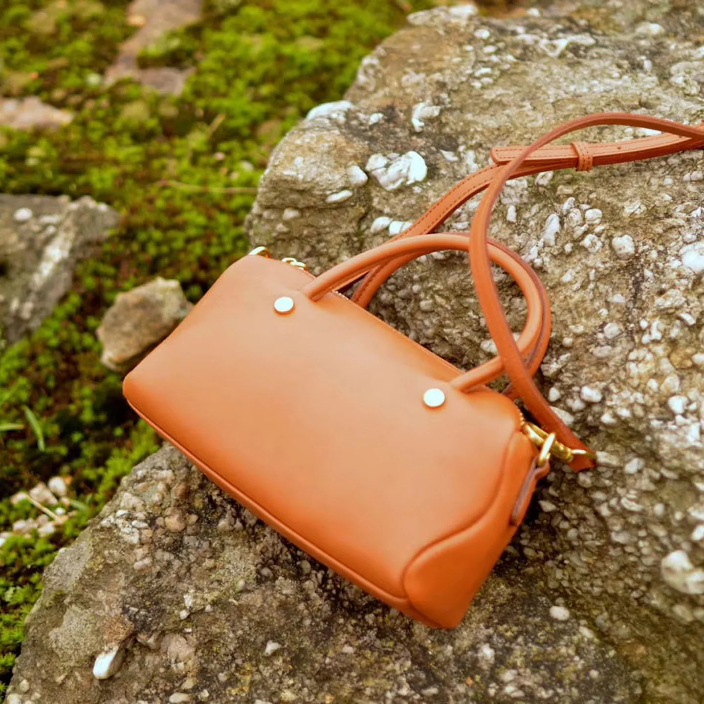 AETOO New style light luxury texture original handbag for women, made of top-grade cowhide, with Boston pattern. It is a single