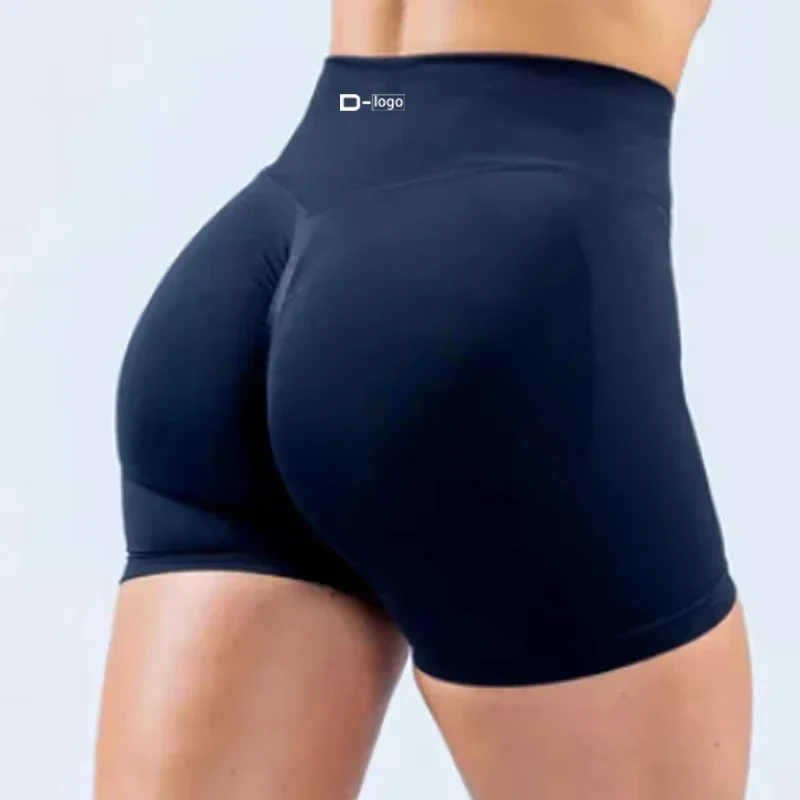 DF مع شعار Scrunch بوم السراويل تجريب النساء سلس اليوغا السائق السراويل اللياقة البدنية السائق تجريب اليوغا بيلاتيس الجري طماق