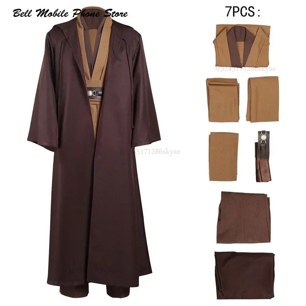 2024 Halloween Jedi Role Playing Obi-Wan Kenobi Cos Costume New Version High Quality Star Soft Polyester Wars Costume