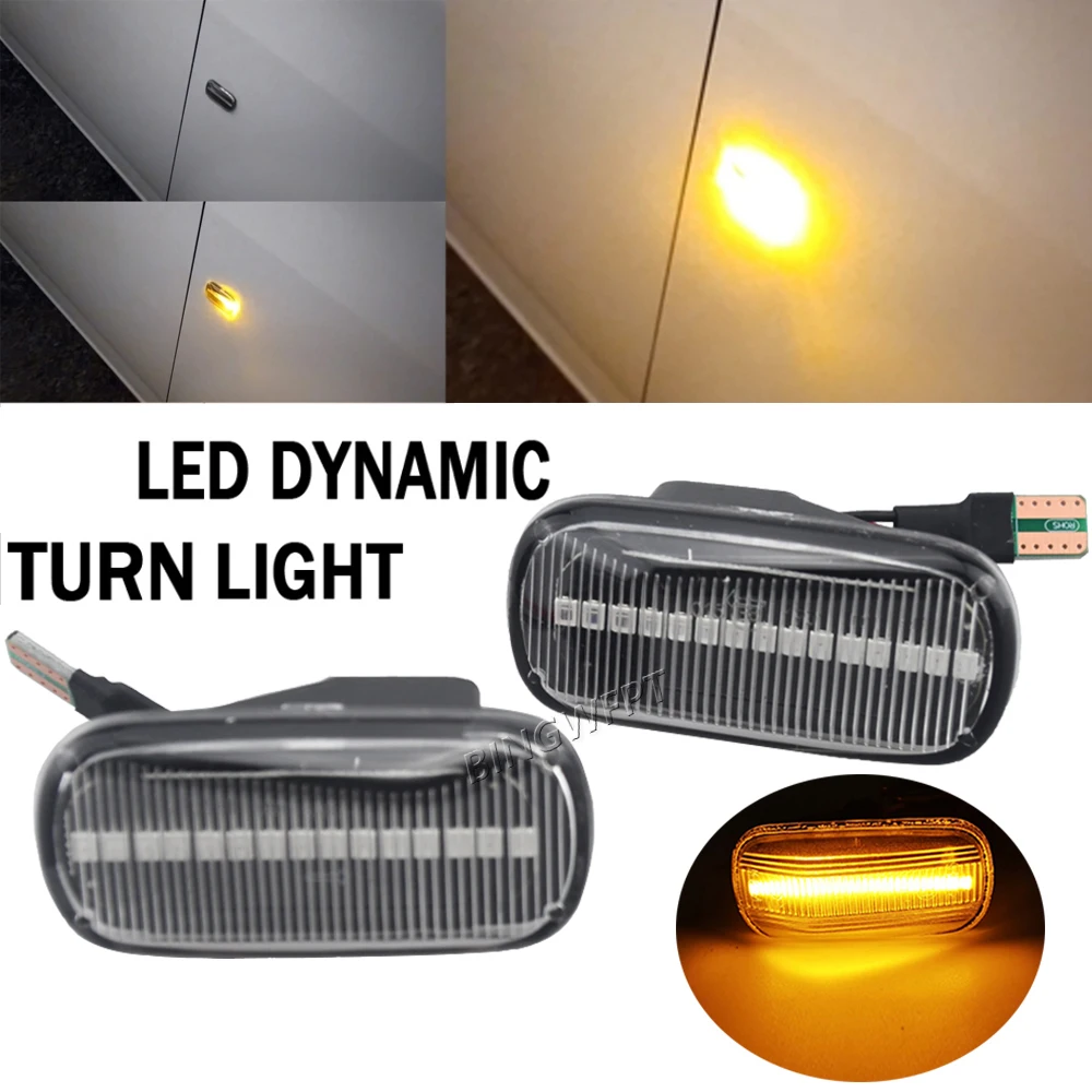 For Honda CRV Accord Civic Jazz Fit Stream Integra DC5 City Odyssey Acura RSX NSX Dynamic Side Marker Turn Signal Light Lamp