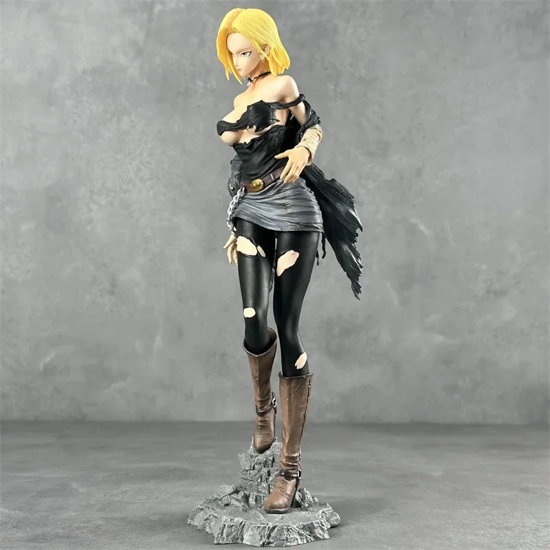 Figurine d'action Dragon Ball Z, personnages d'anime, statue sexy en PVC, collection d'ornements, affichage de bureau, jouets cadeaux, Android 18, 30cm