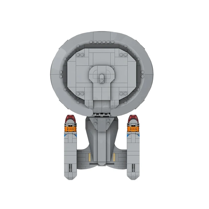 1060 pçs MOC-242356 nova empresa NCC-1701-D espaço trekking filme nave espacial exploração navio modelo blocos de construção tijolos brinquedo presente