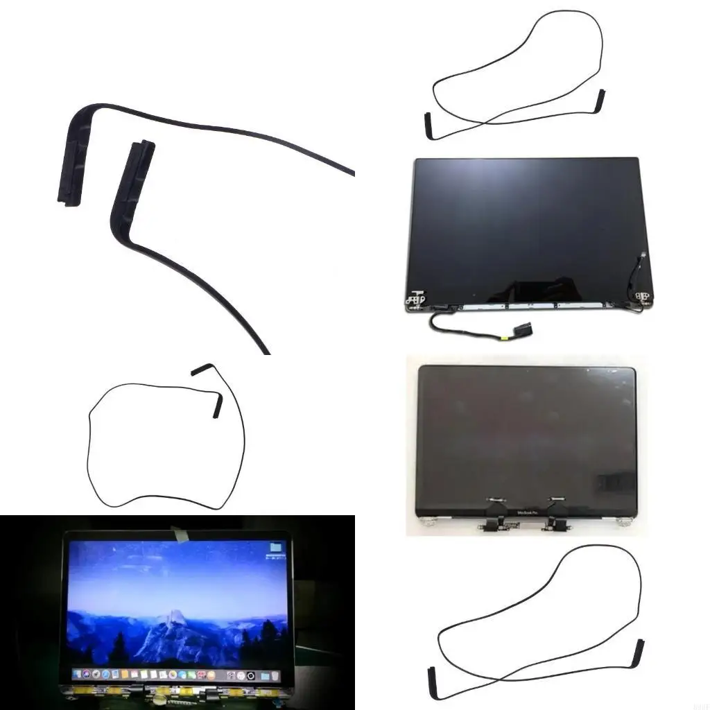 

896F LCD Screen Middle Frame Rubber Bezel Trim Ring for Macbook Air 13'' A2159