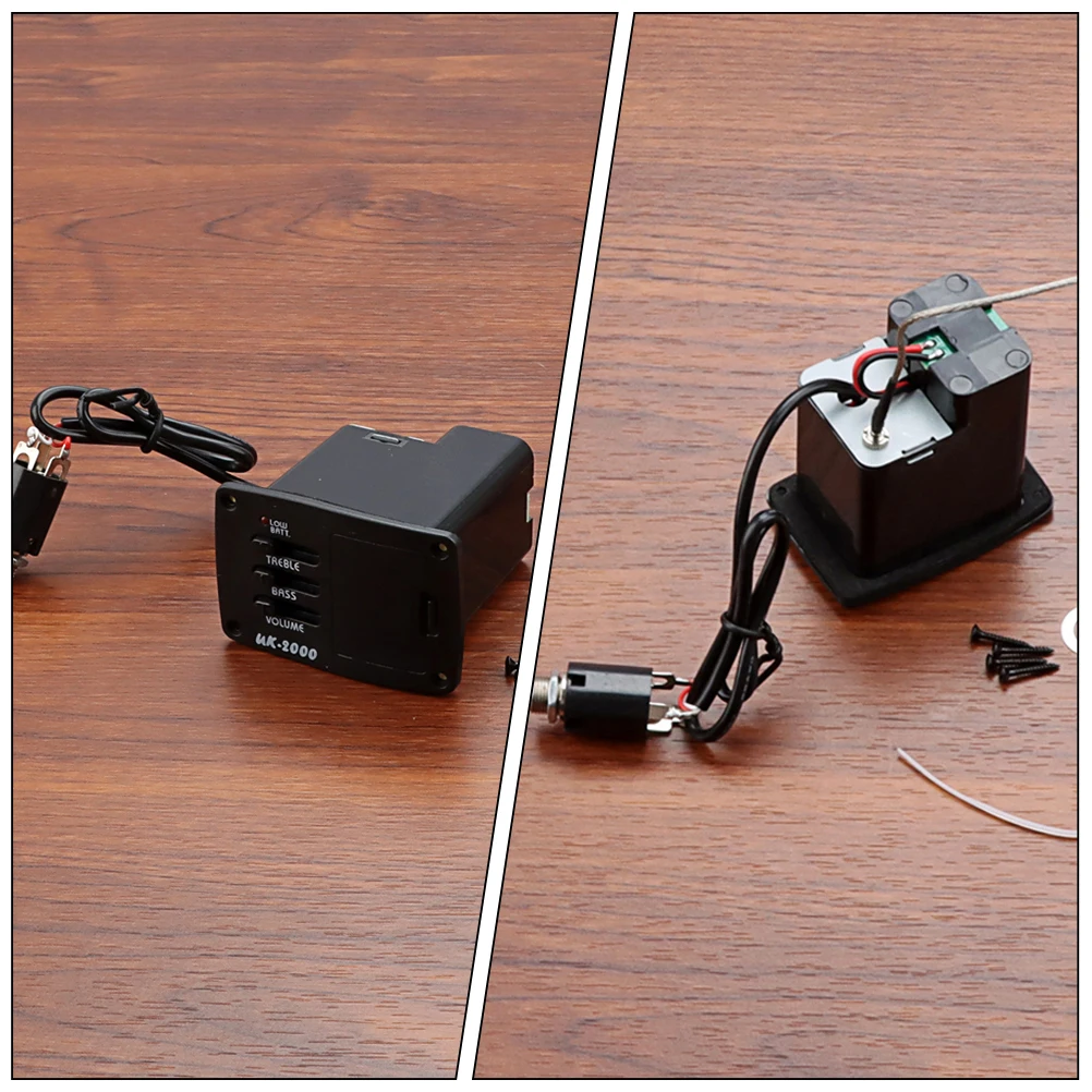 

1 set 1 Set Acoustic Ukulele Pickup Equalizer Preamp Electric Multifunctional Sound Amplifier Tuner Instrument Accessory Ukulele