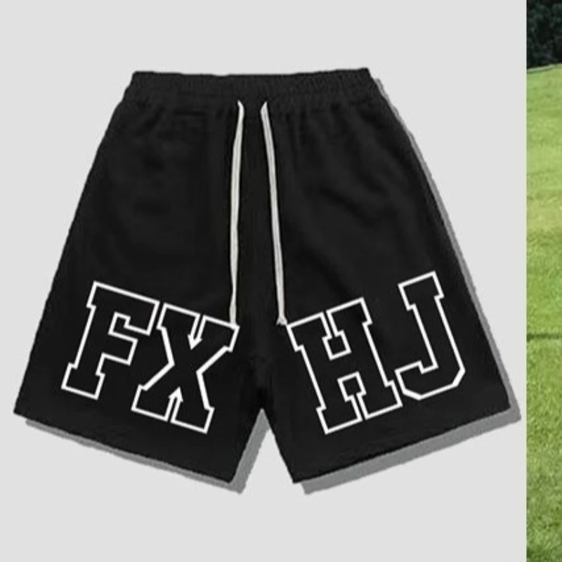 

Шорты в стиле хип-хоп. Мужская летняя модная тенденция. Брюки с пятью точками. Мужские и женские пляжные брюки. Удобные и универсальные повседневные брюки.