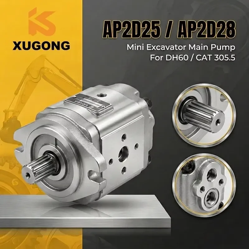 AP2D25 AP2D28 Hydraulic Piston Pump for 305.5 DH60 R55-7 Mini Excavator Main Pump