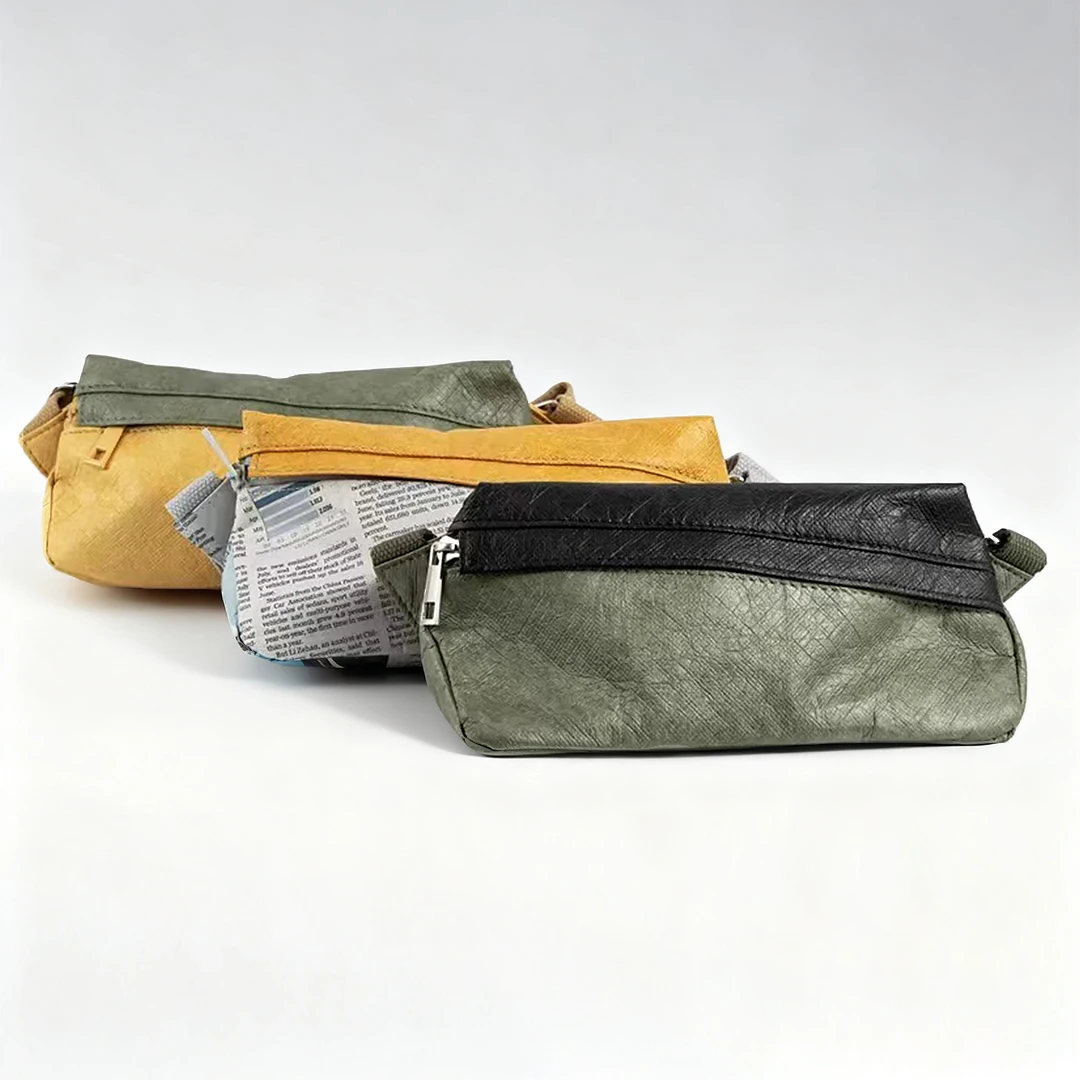 Mini Torba na Ramię Męska Wodoodporna Torba Sling Trójkątna Torba na Pas Męska Torba na Ramię Torba Kurierska Torby Crossbody Torba Boczna Męska Tyvek