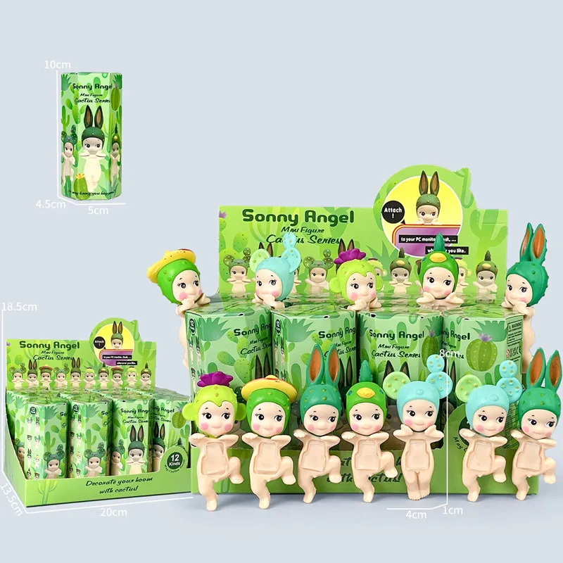 Novo sonny anjo mini fighe cactus série misteriosa surpresa caixa cega maré jogar brinquedo boneca sorte mascote feito à mão presente de natal