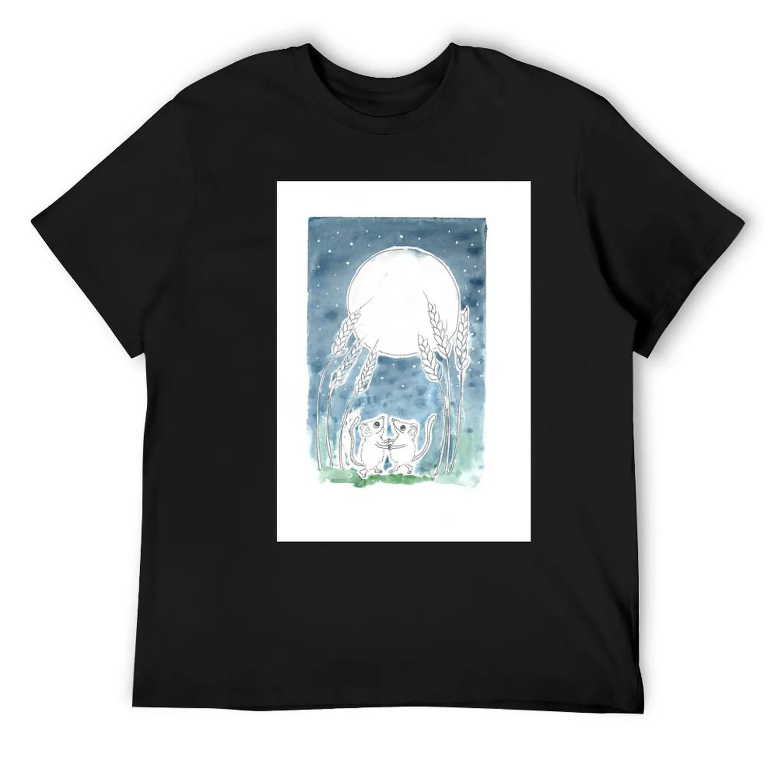 

Harvest Moon dancing mice T-Shirt fashion shirts man clothes plus size clothes t shirt men 100℅ cotton