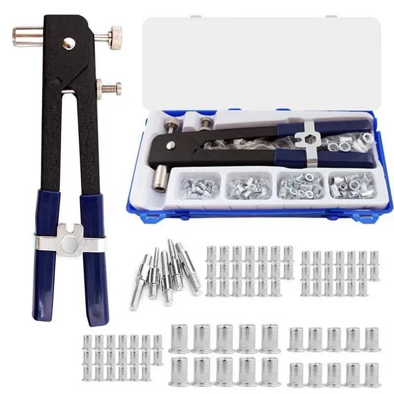 Rivet Nut Tool Kit Hand Rivet Tool Kit Rivnut Assortment Tool Kit Professional Nutsert Tool Kit Rivnut Setting Tools for Car