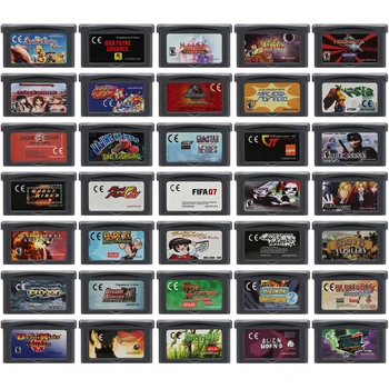 32 비트 GBA 비디오 게임 카트리지 콘솔 카드 Alien Hominid Full Metal Alchemist Lady Sia Lufia 팬들을위한 마법의 휴가 선물