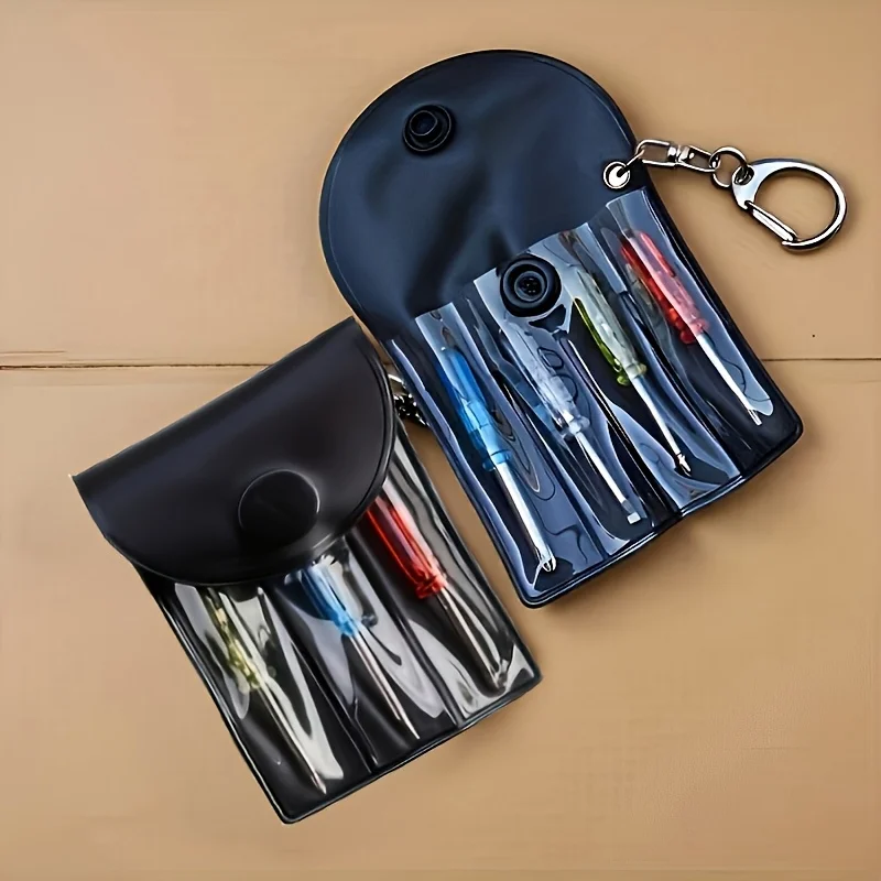 Mini Screwdriver Tool Set With Storage Pouch, Practical Hand Tool Gift for Men Ideal Father's Day Present for Dads