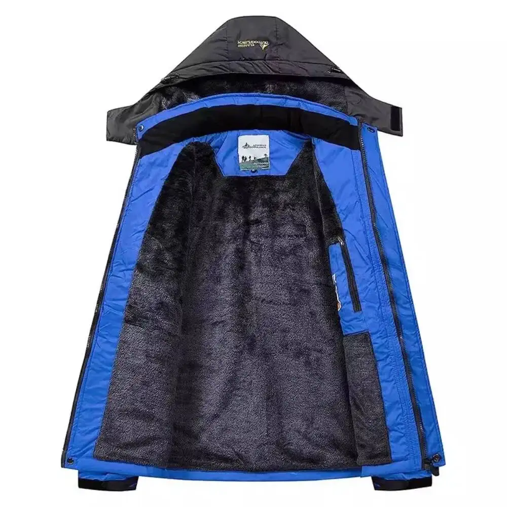 Men's Winter Parkas Outdoor Jacket Thicken Fleece Warm Waterproof Windbreaker Ski Jackets Climb Men Thick Coat Hot Sale