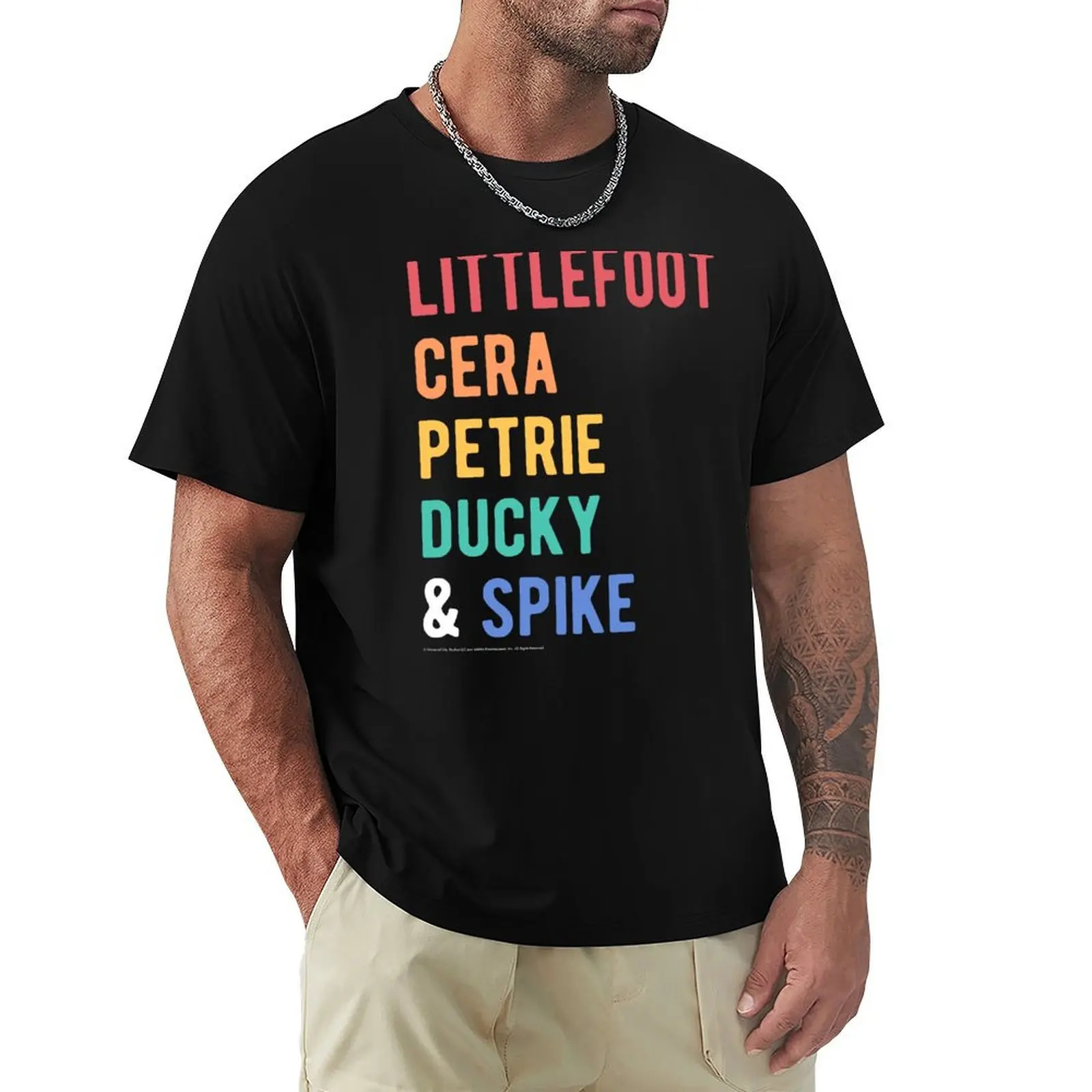 Land Before Time Littlefoot Cera Petrie Ducky & Spike List T-Shirt essential t shirt T-Shirt