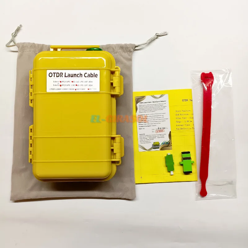 Imagem -04 - Otdr Fibra Óptica Otdr Lançamento Cabo Single Mode sc Apc Upc Otdr Teste Cabo de Extensão Dead Zone Eliminator 1km 2km