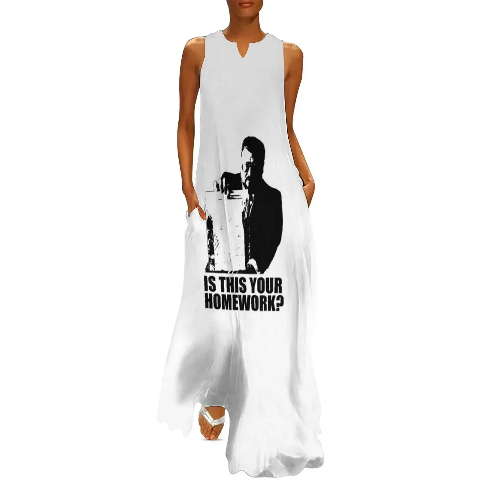 

The Big Lebowski Walter Sobchak Homework T shirt Long Dress Women's summer long dress Dress