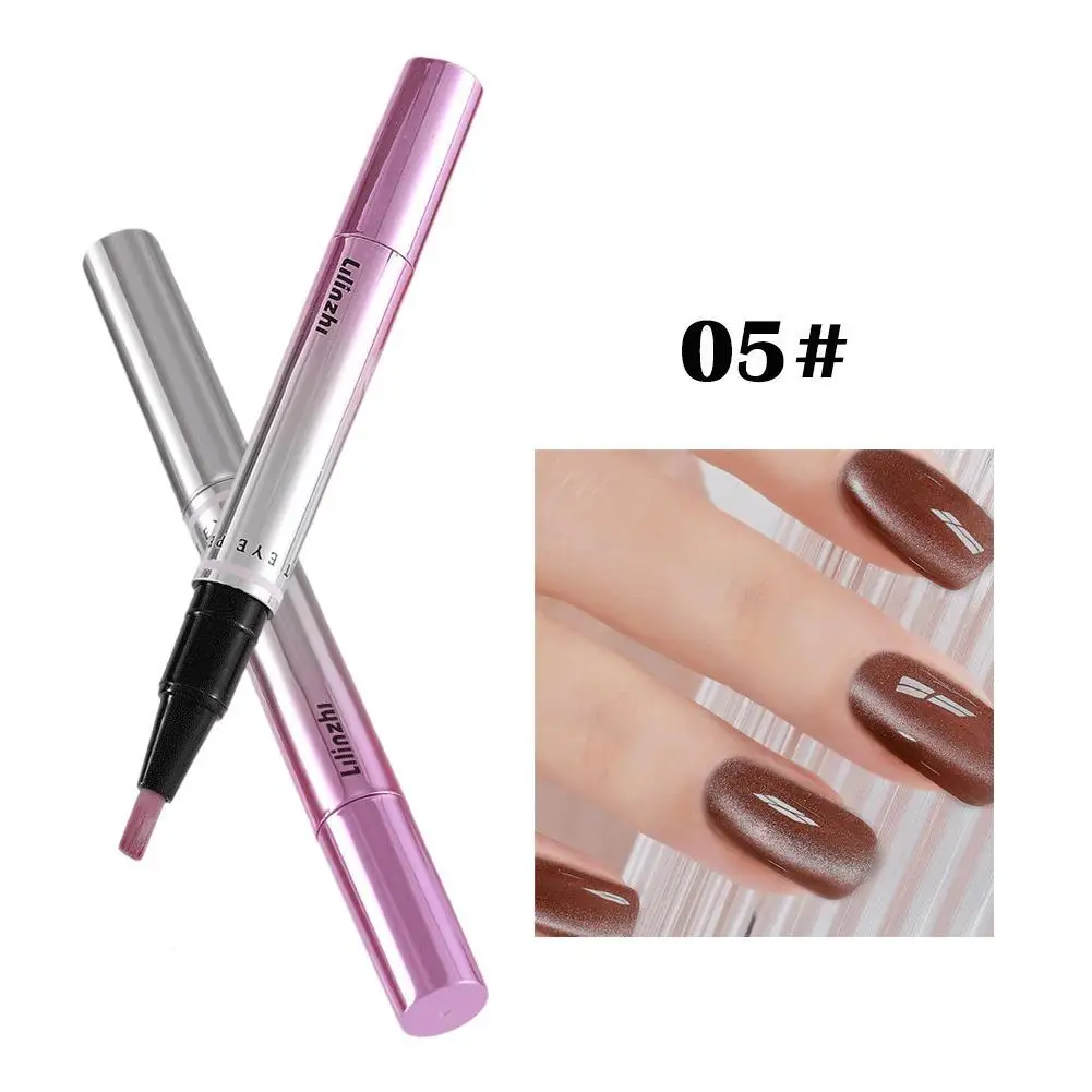 7-in-1 Cat-Eye-Nagelgel-Stift mit eingebautem Magnet und pflegendem Serum für die Fingerspitzenpflege, langanhaltend glänzendes Nagelkunst-Maniküre-Werkzeug – Detail 5