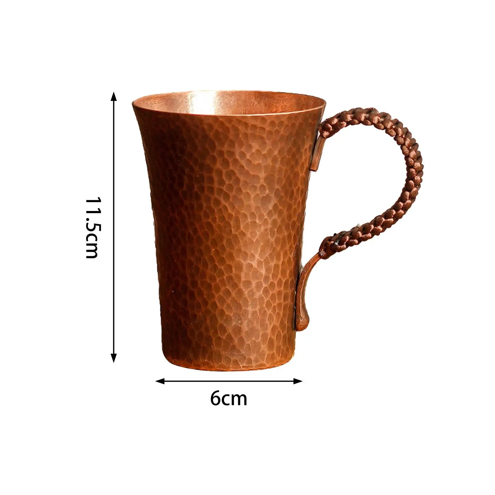 Caneca de cobre tradicional com alça, Moscow Mules, Caneca de café para restaurante, Kitchen Teaware, Home Coffee Shop, 300 ml