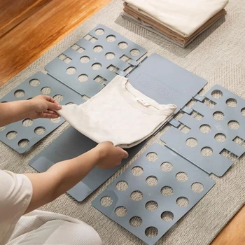 품질 성인 키즈 매직 옷 폴더 T 셔츠 점퍼 주최자 접이식 빠른 옷 접는 보드 옷 홀더 NJ70919