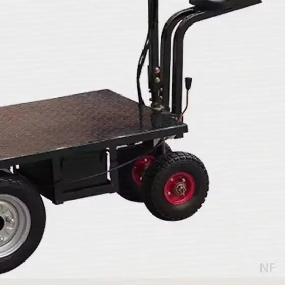 NF Mounted Electric Flatbed Cart Construction Site Cement and Sand Hauler Cargo Handcart for Effortless Hill Climb(Customized)