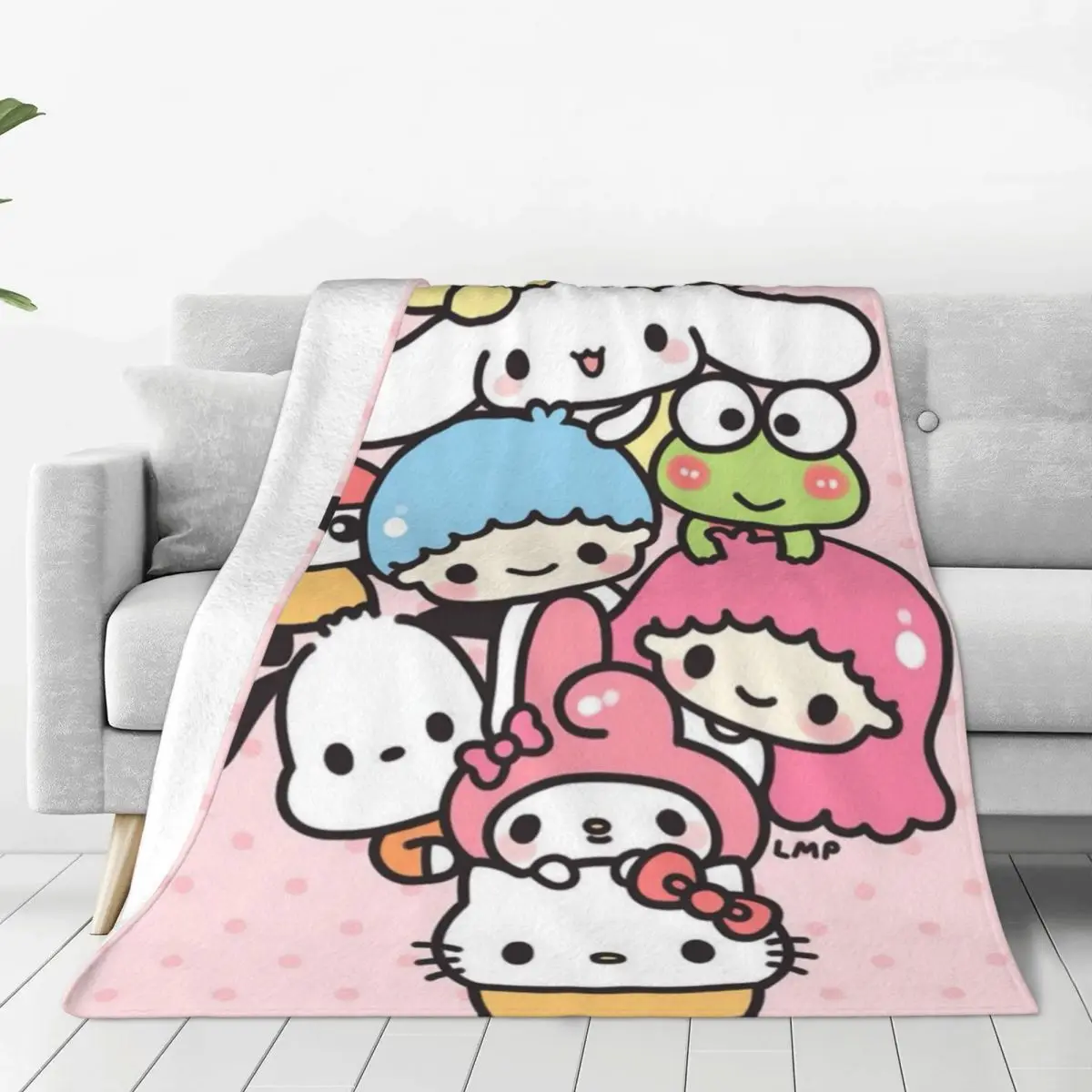 

Hello Kitty Frog blankets Warm Flange blankets Soft and comfortable blanket picnic blanket birthday gift