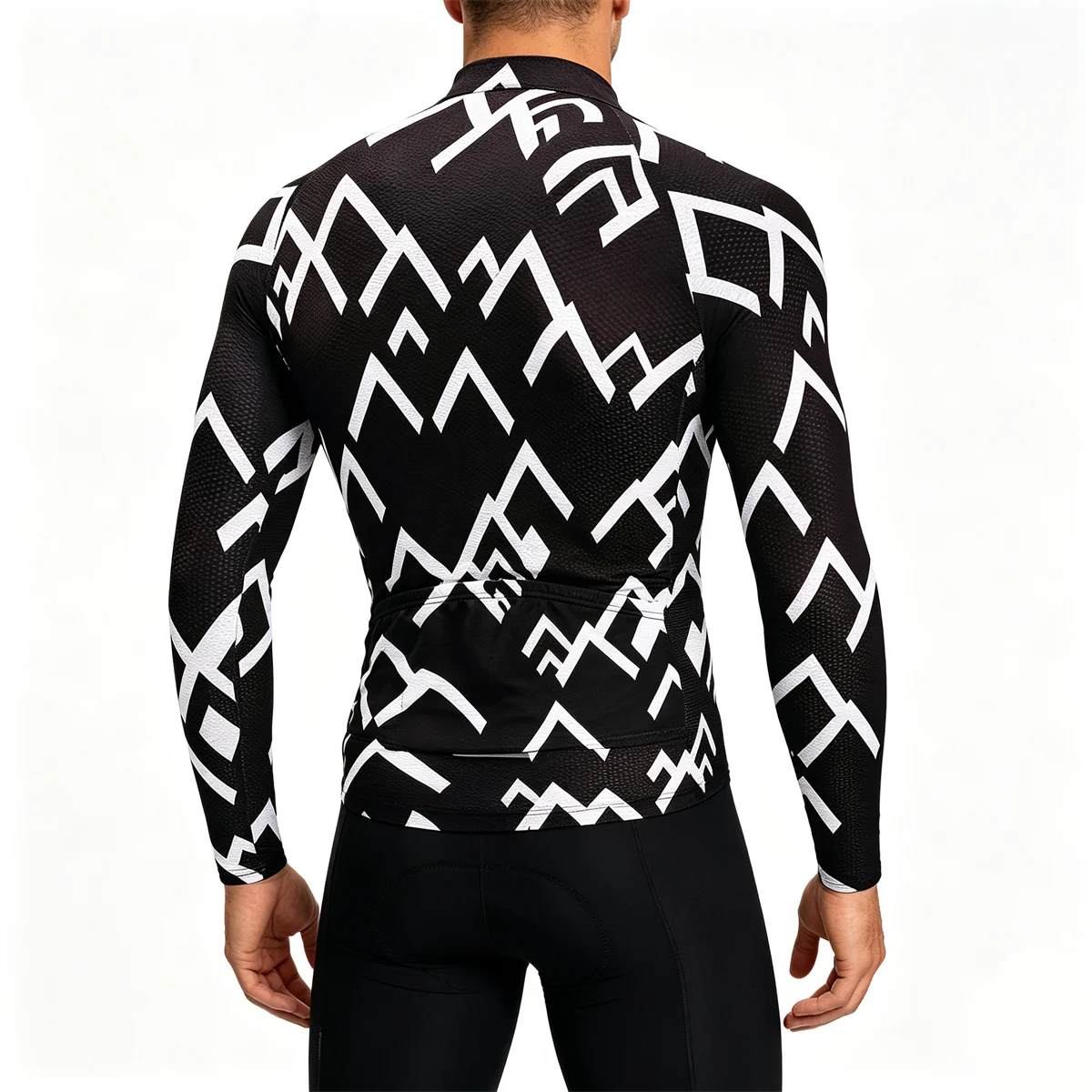 2027 Winter Herren-Radtrikot-Set, warmes Fleece-Radtrikot-Set, Triathlon-Mountainbike-Langarm-Radbekleidung – Detail 11